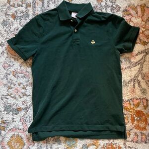 Small green brooks brothers performance polo